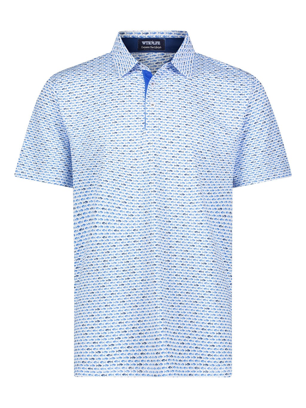 Tuna Performance Polo Light Blue Navy