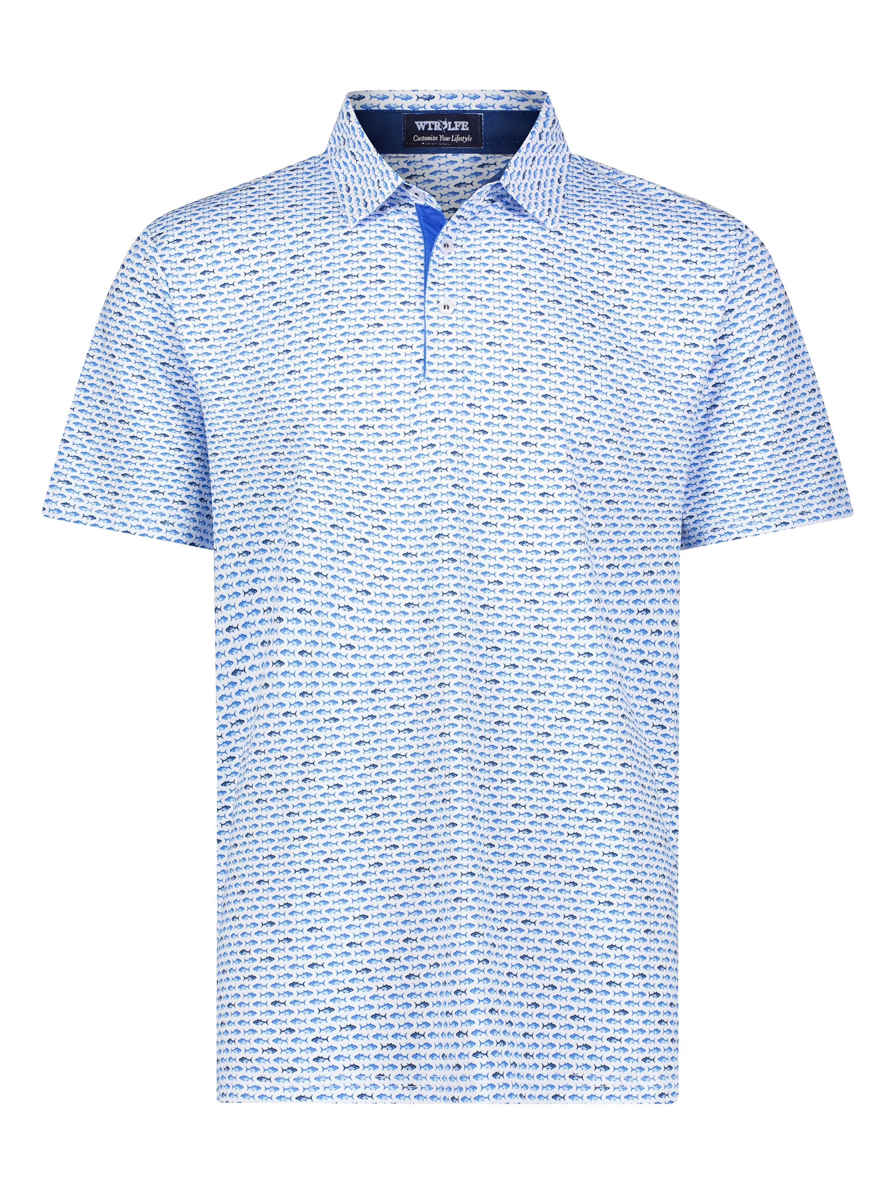 Tuna Performance Polo Light Blue Navy